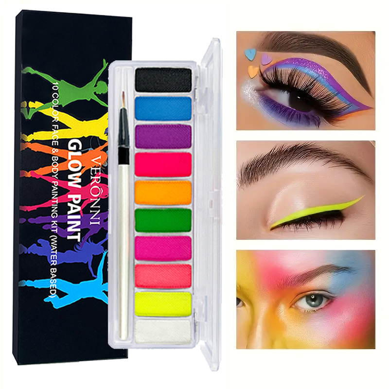 Beauty Makeup Pictures - 10 Colors Luminous Pigments, Luminous Neon