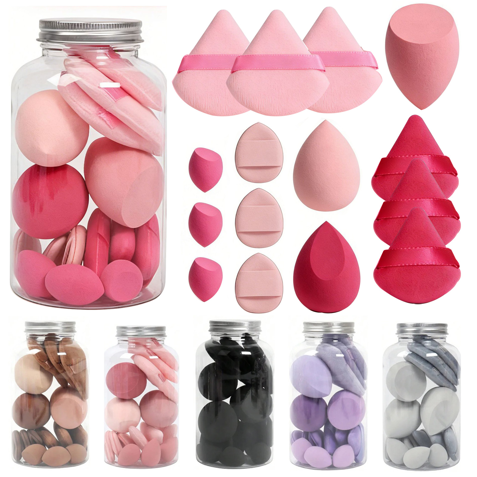 Beauty Blender In Makeup - 15 Pcs Makeup Sponge Set, Beauty