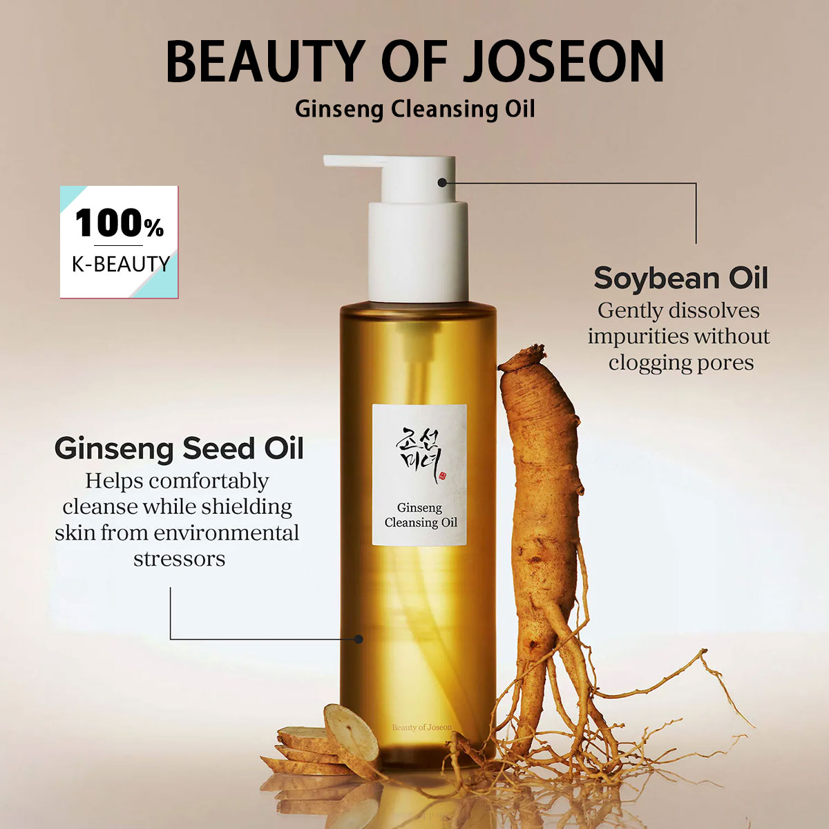 Makeup Beauty Of Joseon - BEAUTY OF JOSEON Ginseng Cleansing Oil