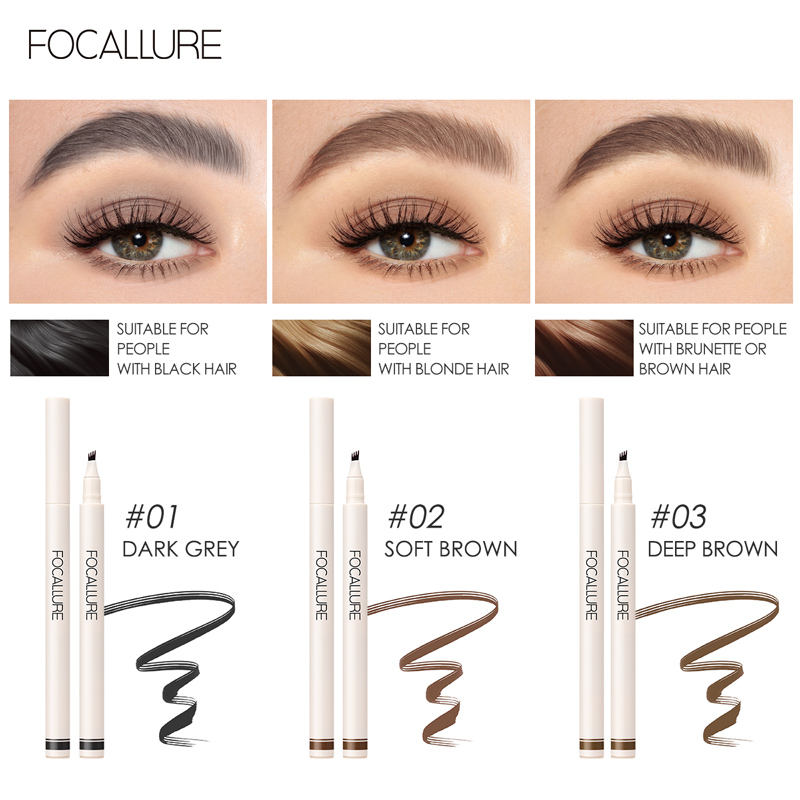 Eyebrow Pomade Pencil - Wholesale FOCALLURE 4 Forks Eyebrow Pencil
