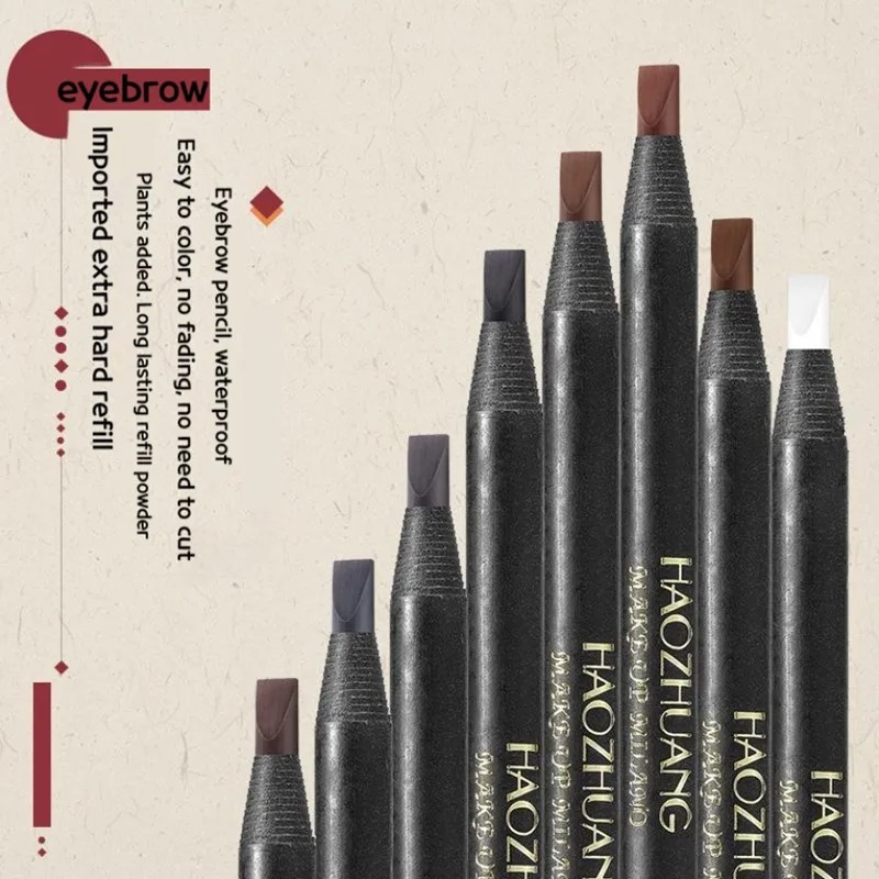 Eyebrow Pomade Pencil - 5 Chiếc Haozhuang Chống Nước Bút