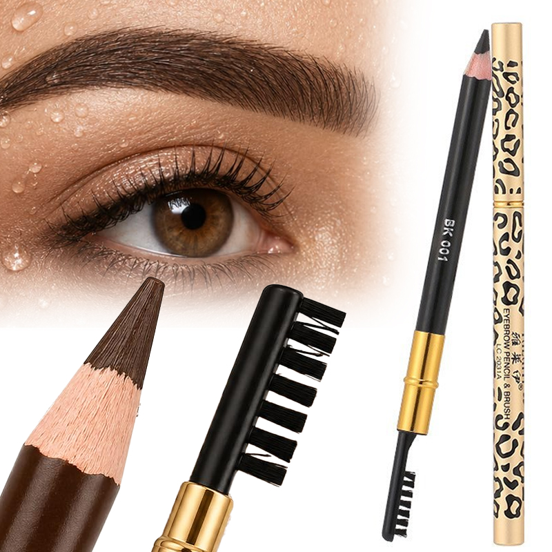 7 Colors Leopard Double Head E - đánh giá và giá Eyebrow Pomade Pencil