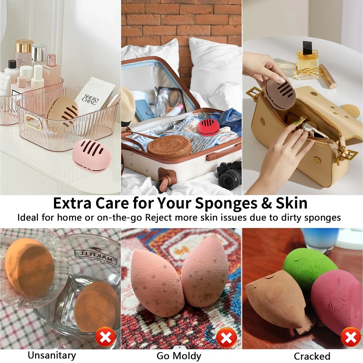 vvocci Makeup Case Beauty Blen - đánh giá và giá Beauty Blender In Makeup