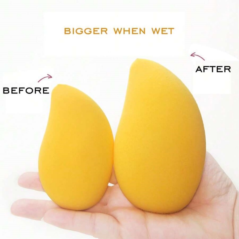 12/2pcs Mango Shape Soft Makeu - đánh giá và giá Beauty Blender In Makeup