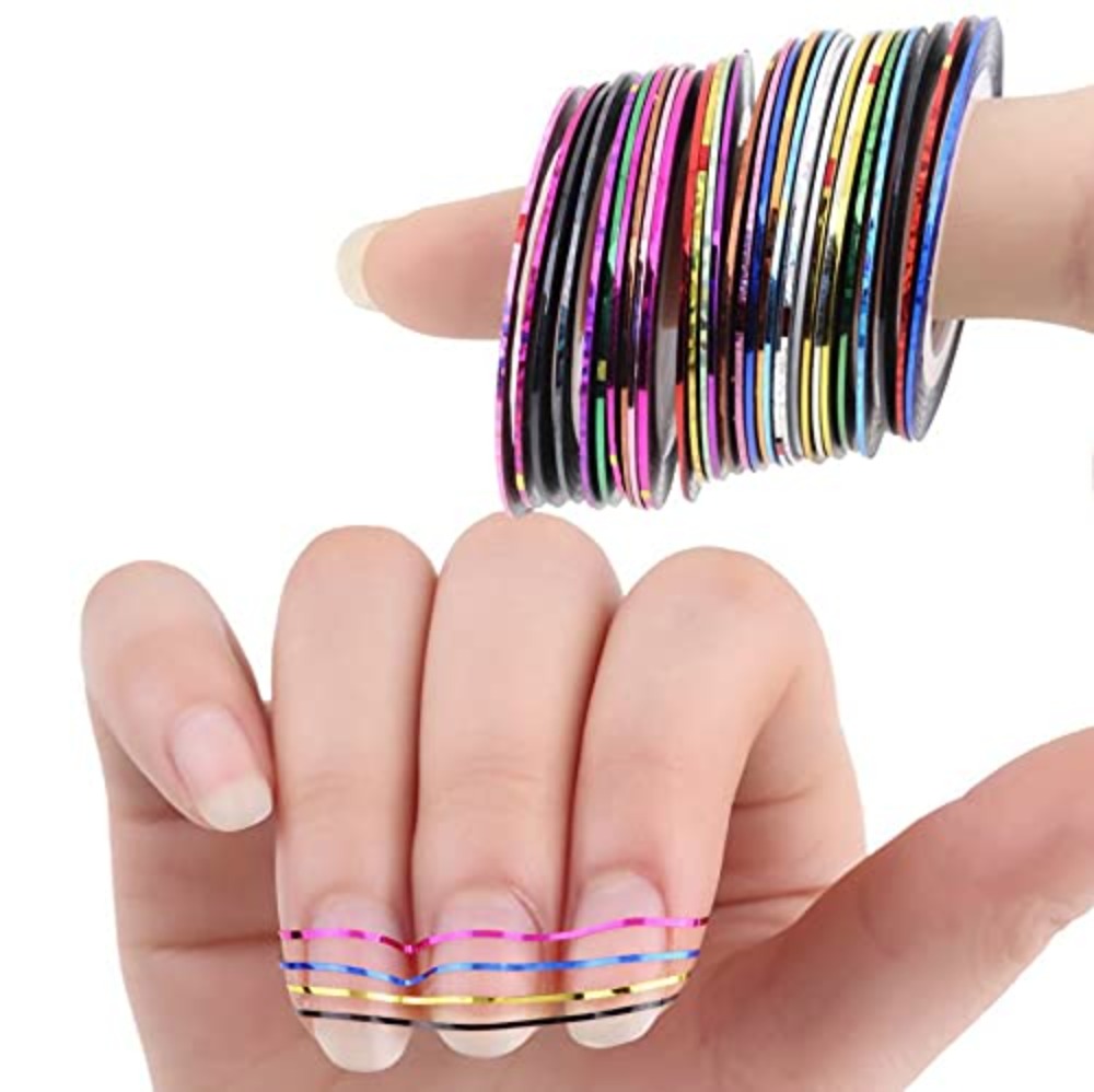 38Pcs Nail Striping Tape Lines - đánh giá và giá Gel Nail Polish