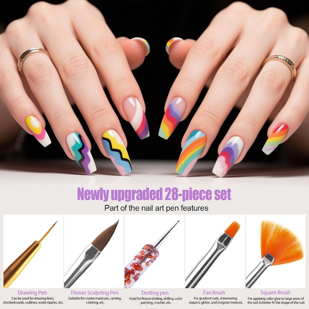 38Pcs Nail Striping Tape Lines - đánh giá và giá Gel Nail Polish