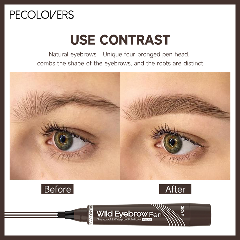 4 Fork Waterproof Eyebrow Penc - đánh giá và giá Eyebrow Pomade Pencil