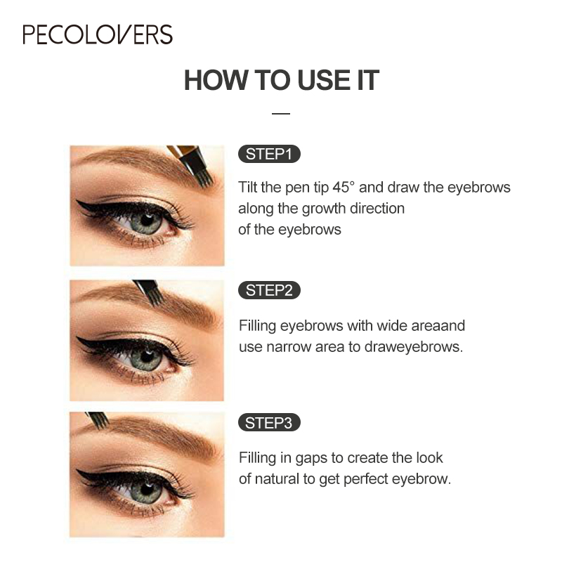 4 Fork Waterproof Eyebrow Penc - đánh giá và giá Eyebrow Pomade Pencil
