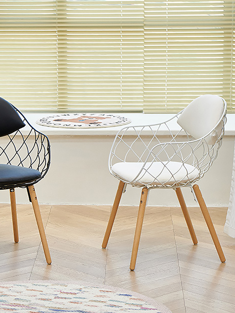 Creative Hollow Backrest Dinin - đánh giá và giá Beauty Makeup Chair