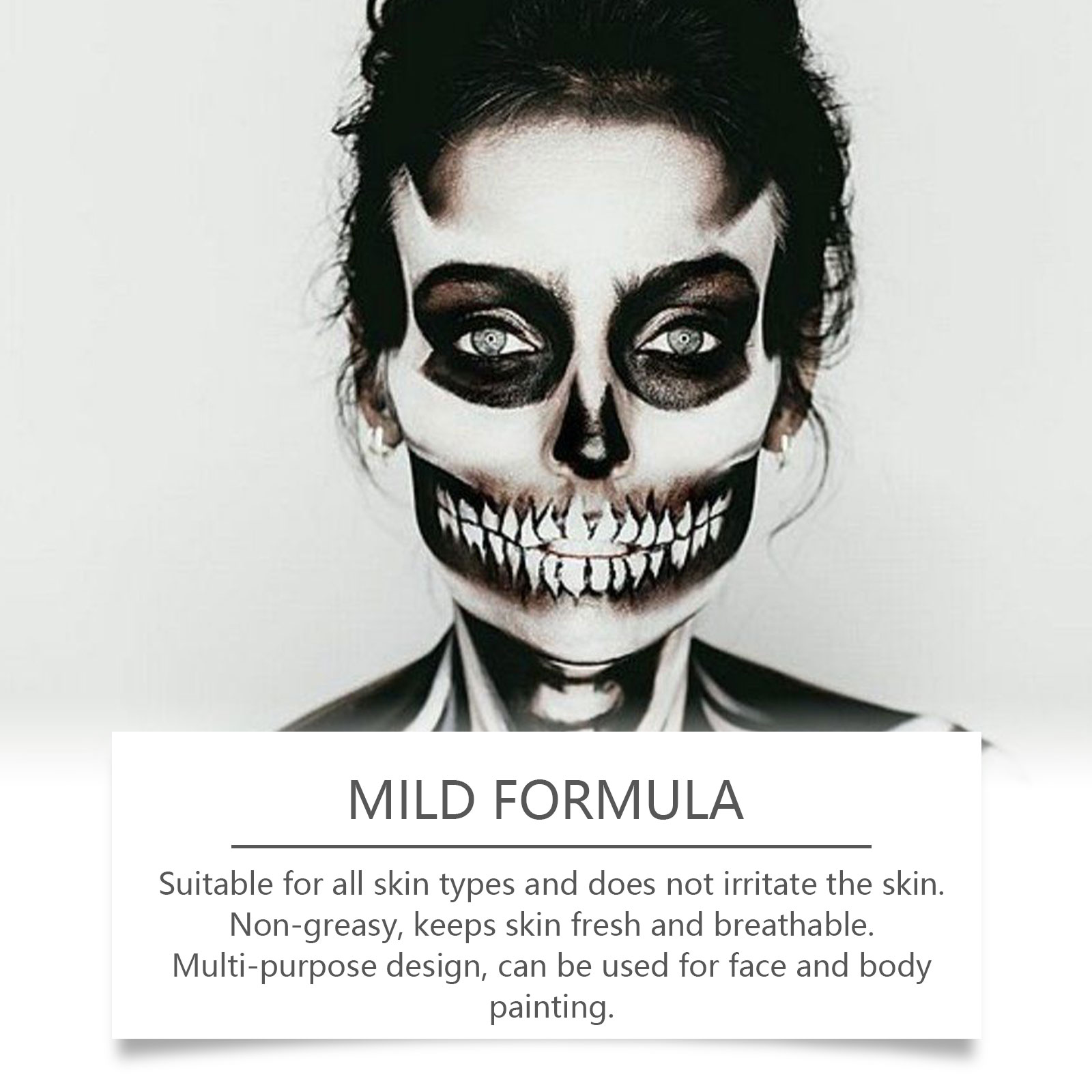 Black White Face Body Paint Ki - đánh giá và giá Beauty Makeup Pictures
