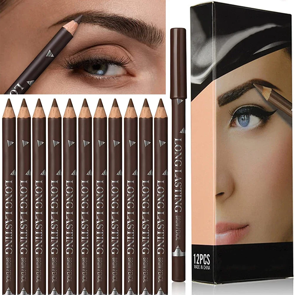 6/12Pcs Eye Brow Pencil Waterp - đánh giá và giá Eyebrow Pomade Pencil