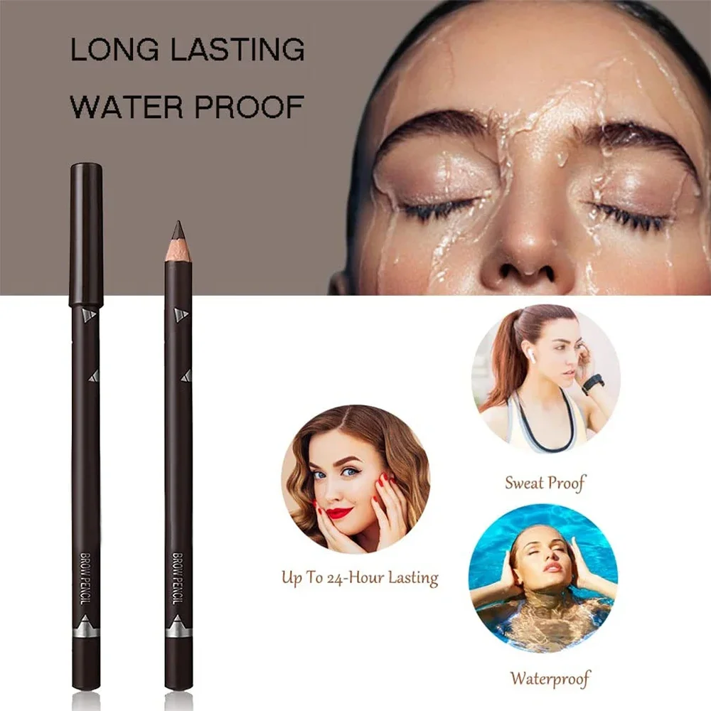 6/12Pcs Eye Brow Pencil Waterp - đánh giá và giá Eyebrow Pomade Pencil