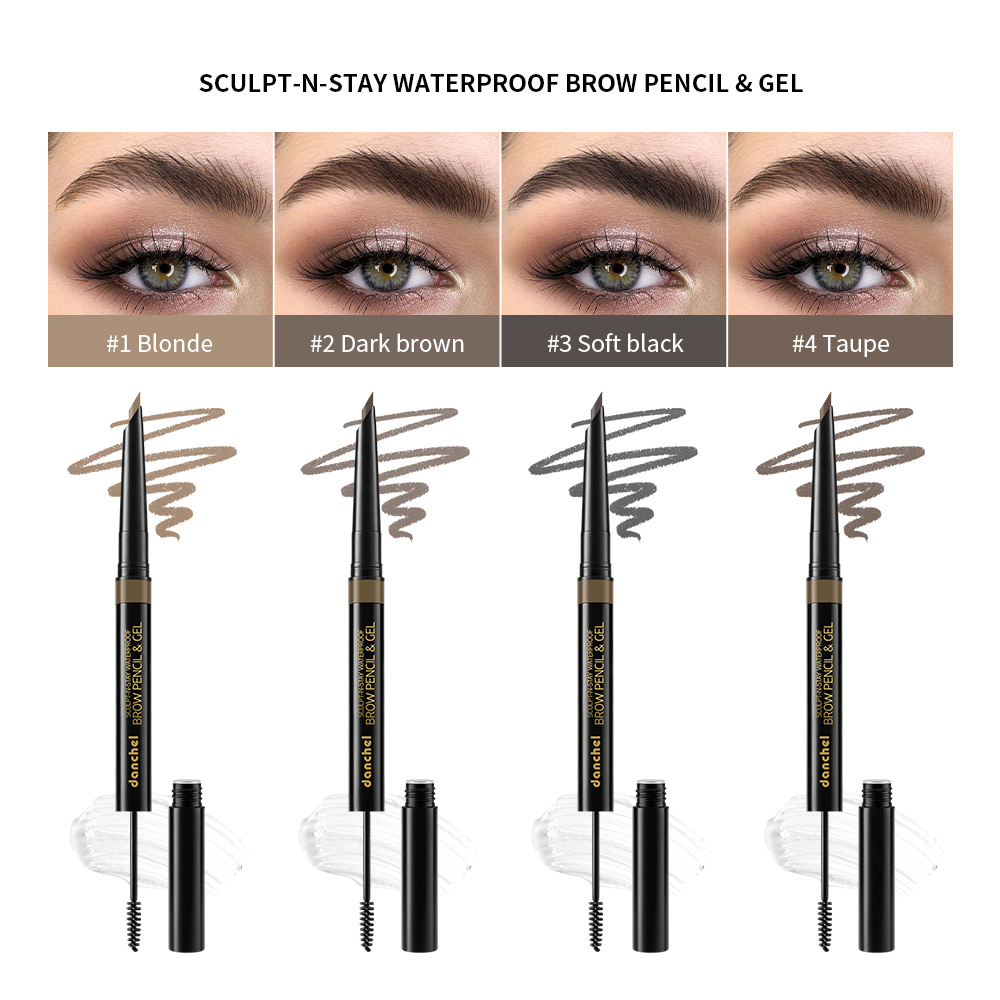 Waterproof 2 In 1 Eyebrow Penc - đánh giá và giá Eyebrow Pomade Pencil