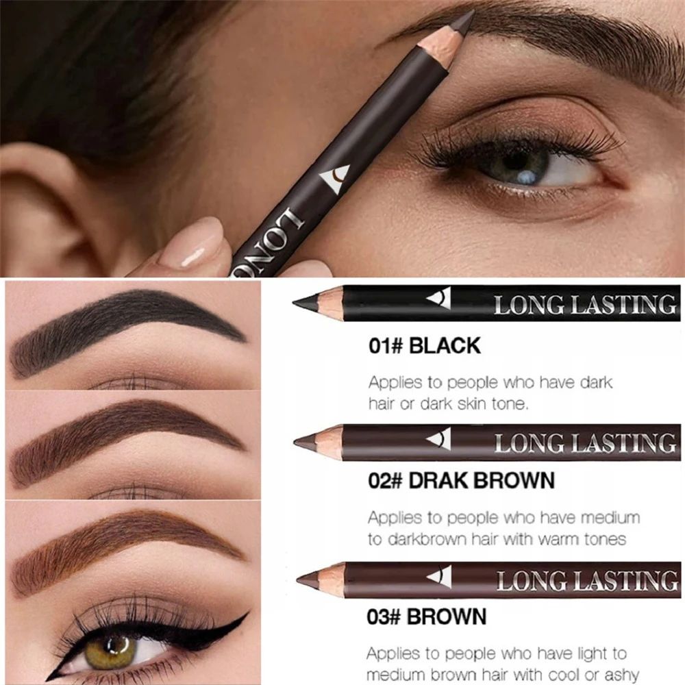2 in 1 Eyebrow Eyeliner Pencil - đánh giá và giá Eyebrow Pomade Pencil