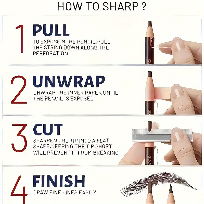 Tear Off Pull Line Eyebrow Pen - đánh giá và giá Eyebrow Pomade Pencil