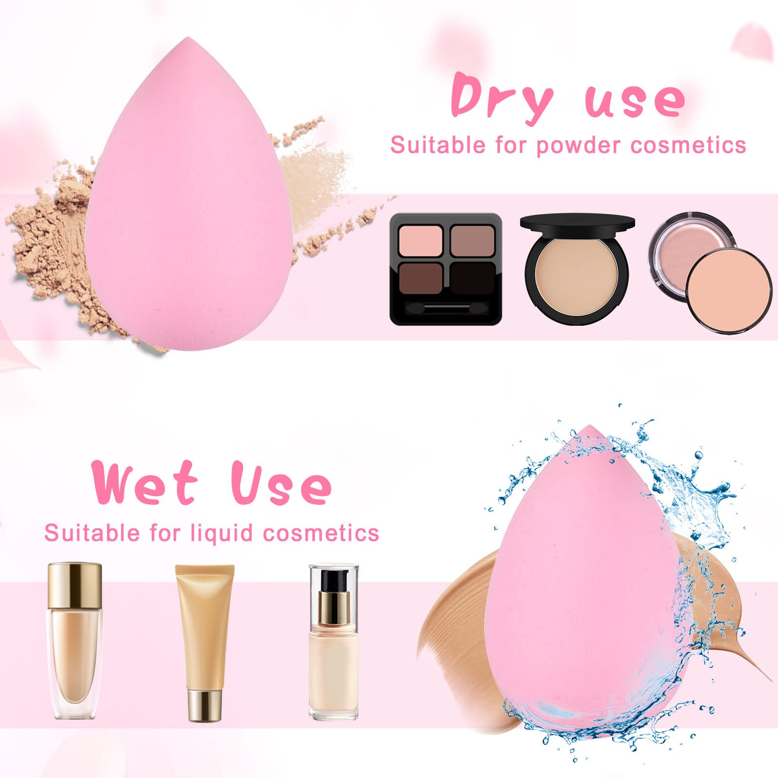 15 Pcs Makeup Sponge Set, Beau - đánh giá và giá Beauty Blender In Makeup