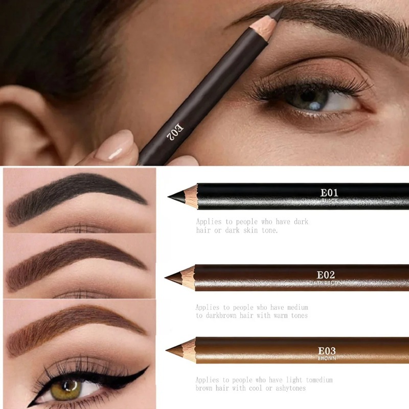 3 Colors Wooden Eyebrow Eyelin - đánh giá và giá Eyebrow Pomade Pencil