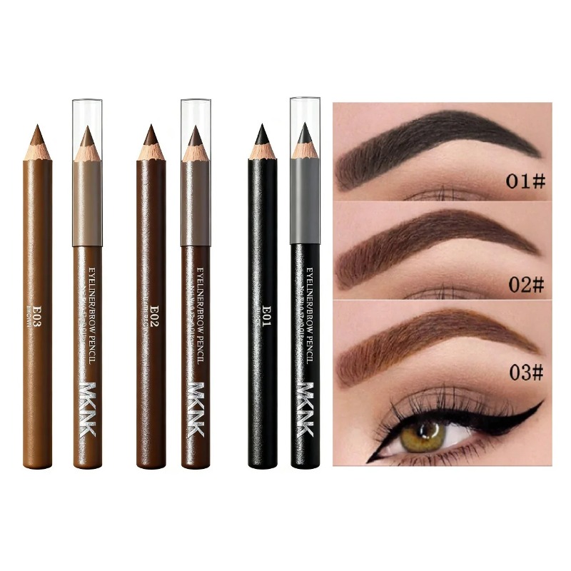 3 Colors Wooden Eyebrow Eyelin - đánh giá và giá Eyebrow Pomade Pencil