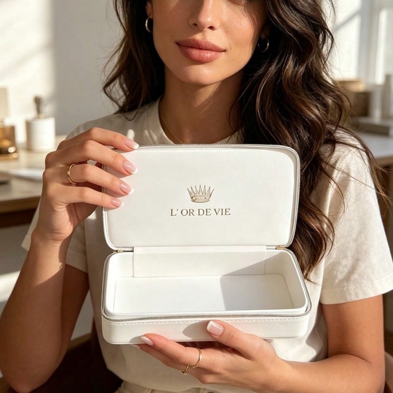 Dior’s Bag White Cosmetic Bag  - đánh giá và giá Beauty Makeup Dior