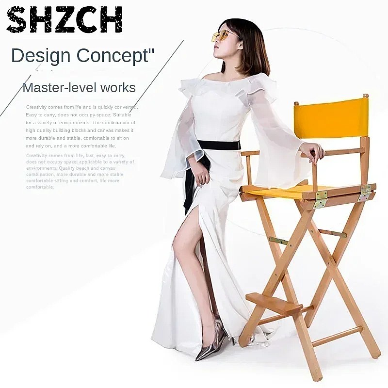 Versatile Solid Wood Director  - đánh giá và giá Beauty Makeup Chair