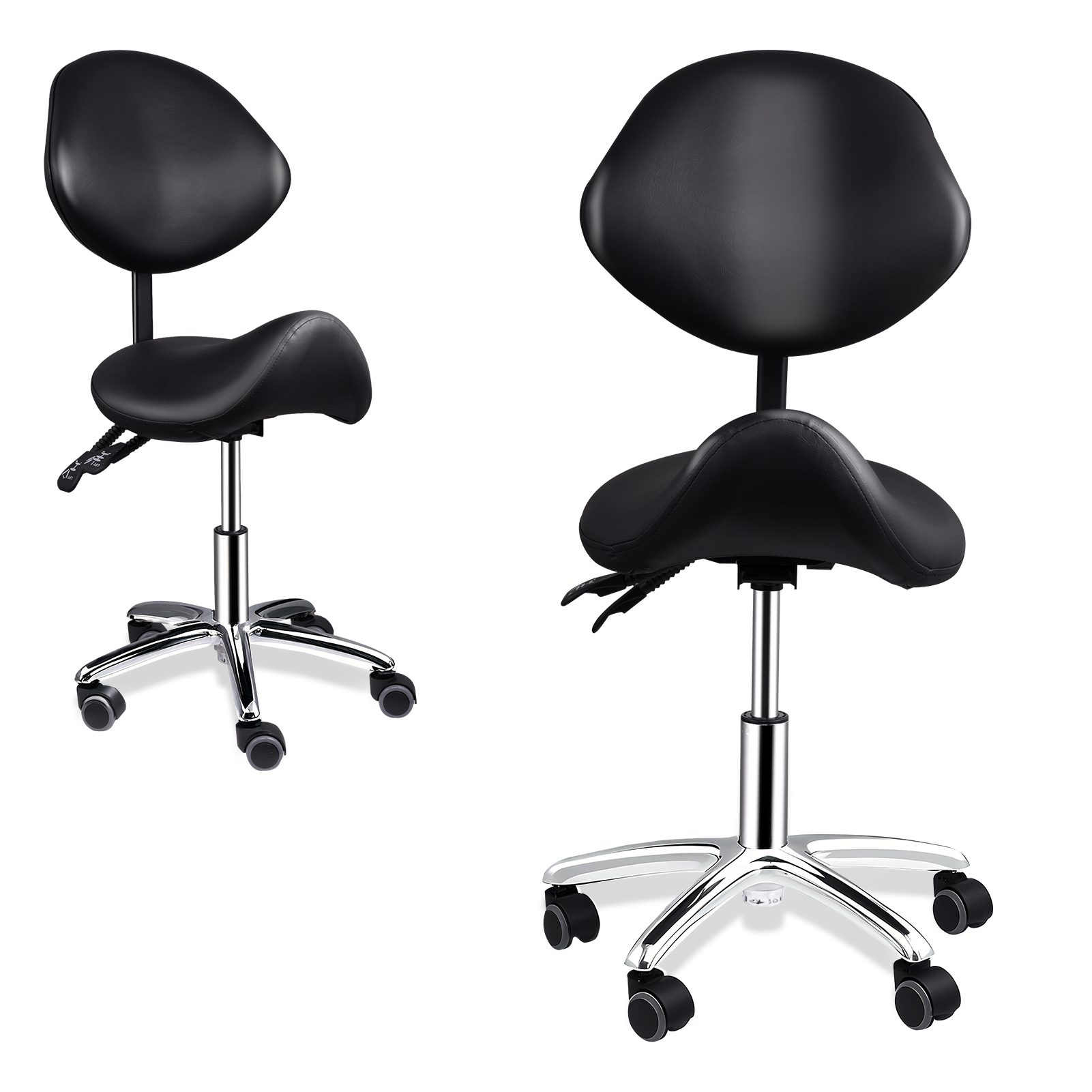 Ergonomic Rolling Saddle Chair - đánh giá và giá Beauty Makeup Chair