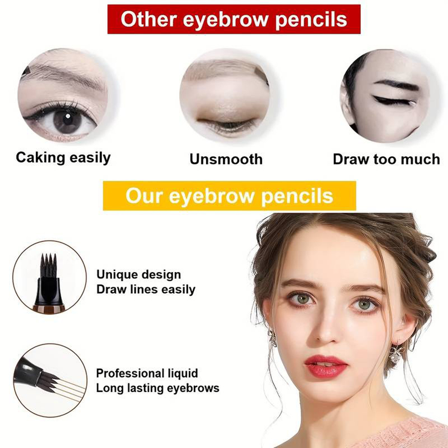 Waterproof Eyebrow Pen, Microb - đánh giá và giá Eyebrow Pomade Pencil