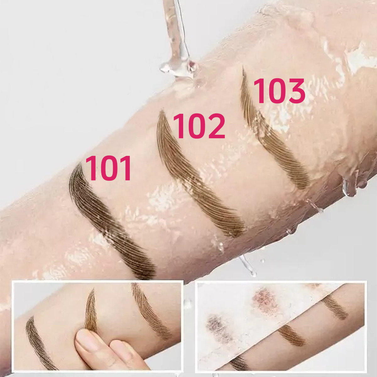 3-color Waterproof eyebrow pen - đánh giá và giá Eyebrow Pomade Pencil