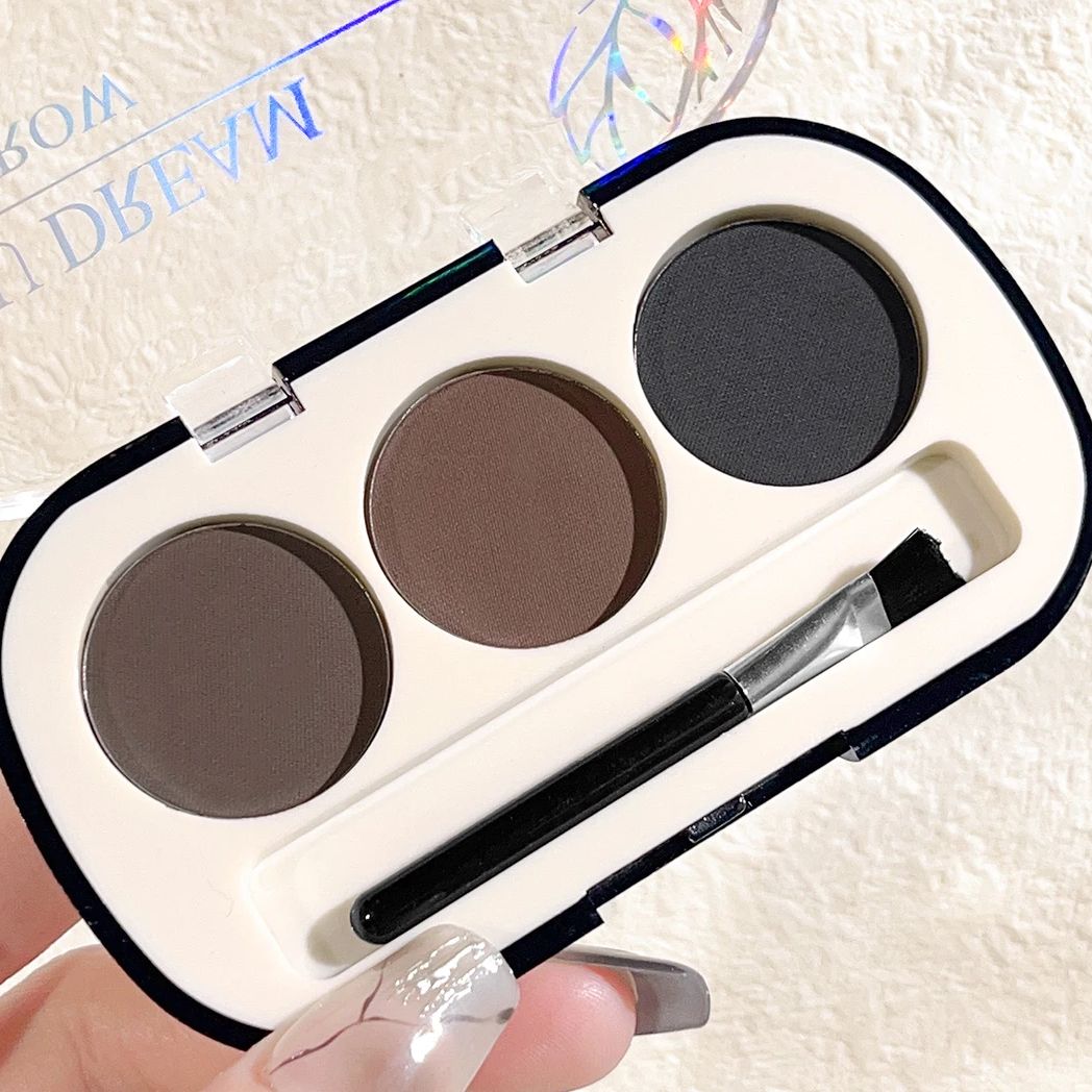 3-color Eyebrow Powder Palette - đánh giá và giá Eyebrow Pomade Pencil