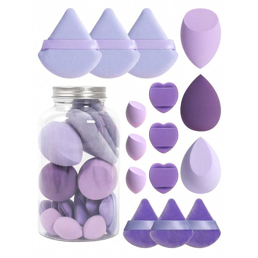 Set of 15 makeup sponges with  - đánh giá và giá Beauty Blender In Makeup